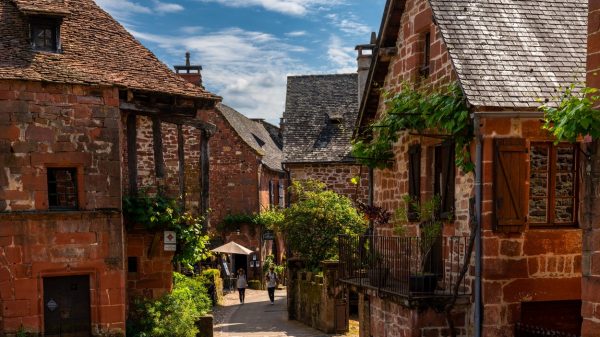 One of the narrow streets of Collonges
