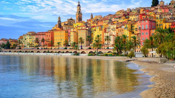 Village de Menton sur la Côte d'Azur