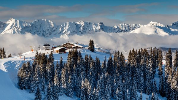 la station de Megève dans les Alpes